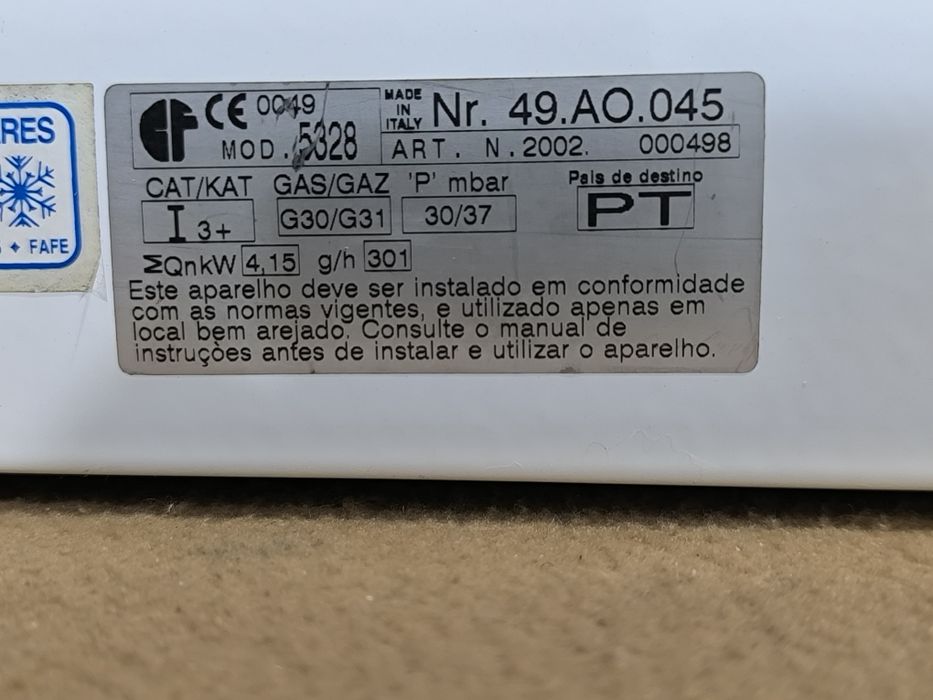 Fogão a gás c/ 3 queimadores