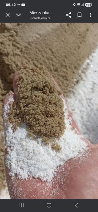 Mieszanka piasek sól drogowa