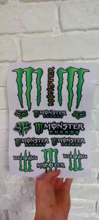 Стикер пак Monster Energy наклейки на мотоцикл