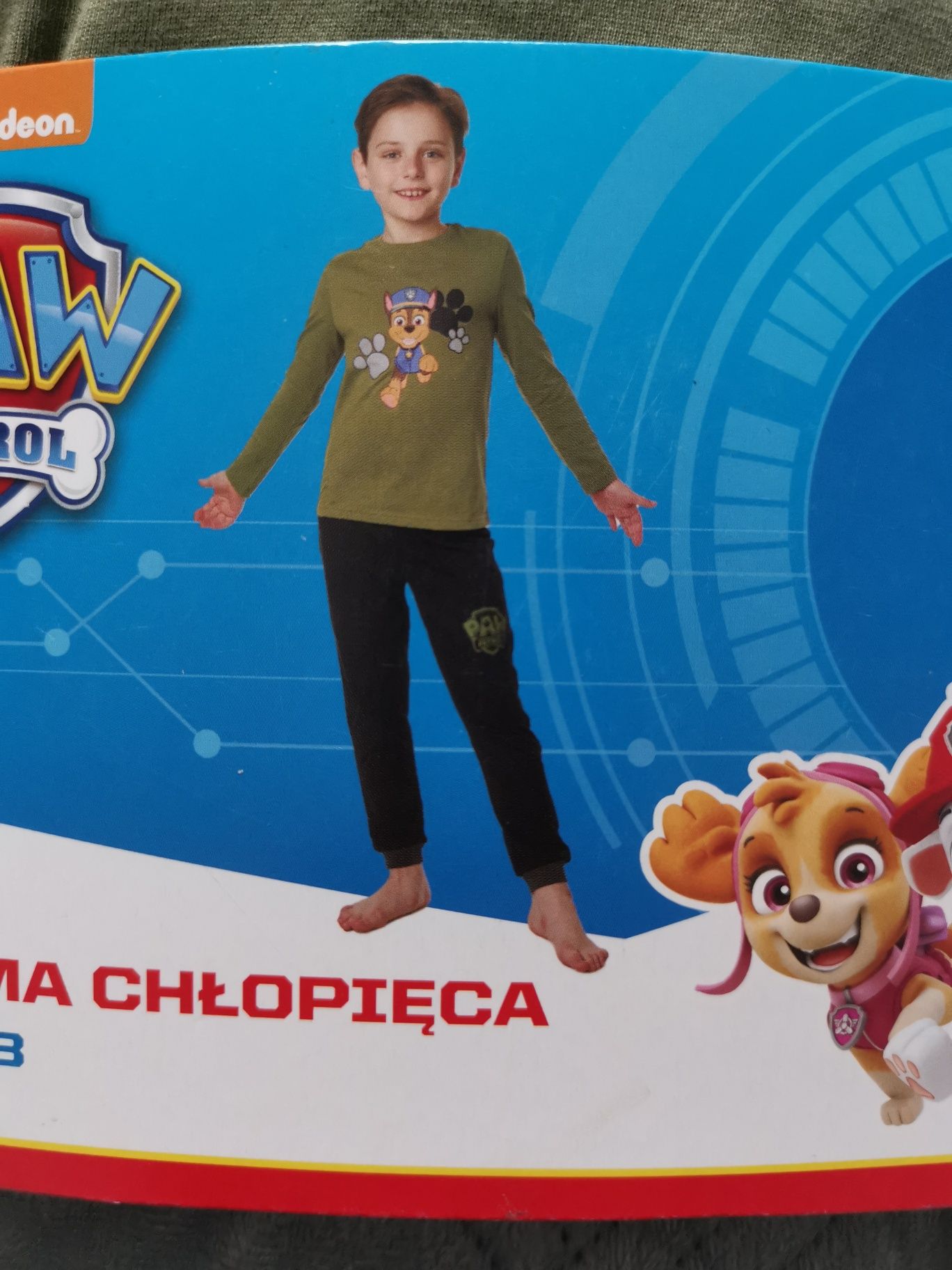 NOWA Pizama chłopięca Paw patrol psi patrol bawełna 122-128 długi ręka