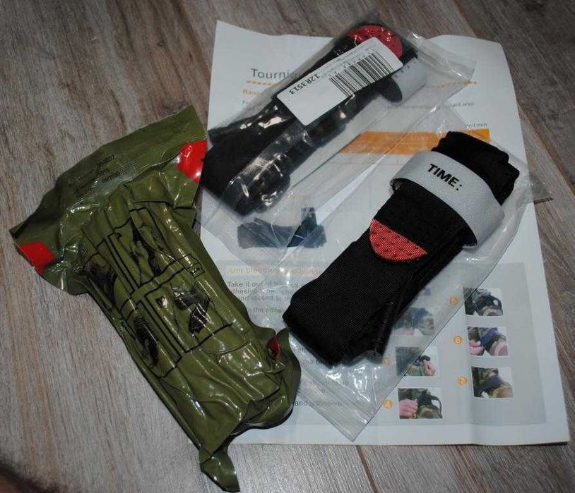 Турнікети 2шт +еластичний бинт NAR Emergency Trauma Dressing (ETD) 6"