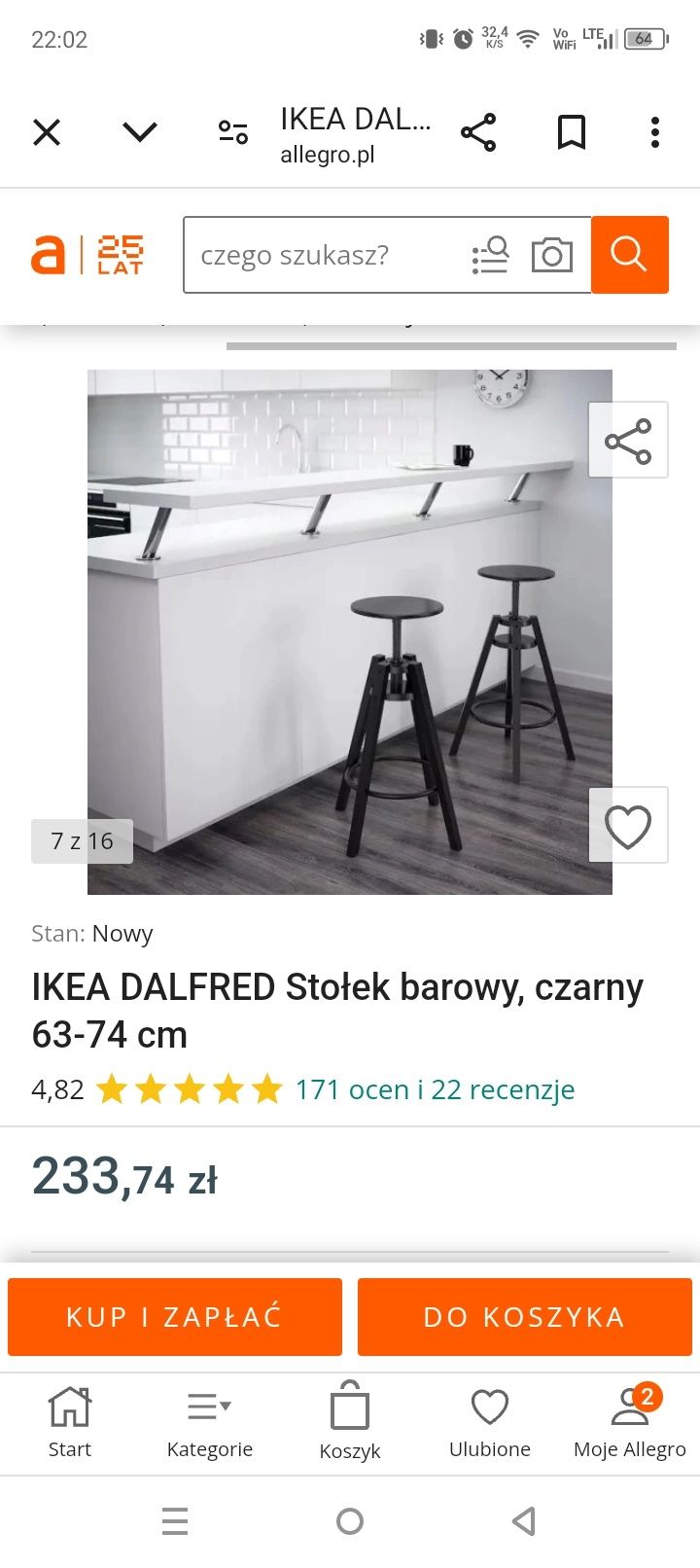 Nowa wyspa kuchenna plus 2 stolki nowe barowe
