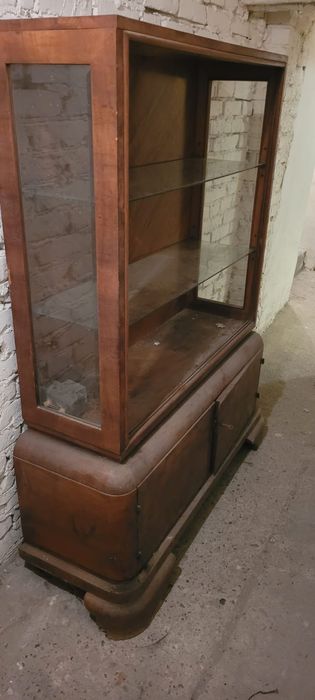 Witryna art deco, serwantka PRL