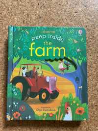Farm. Дитячі книги англійською Нічний час Usborne Peep inside