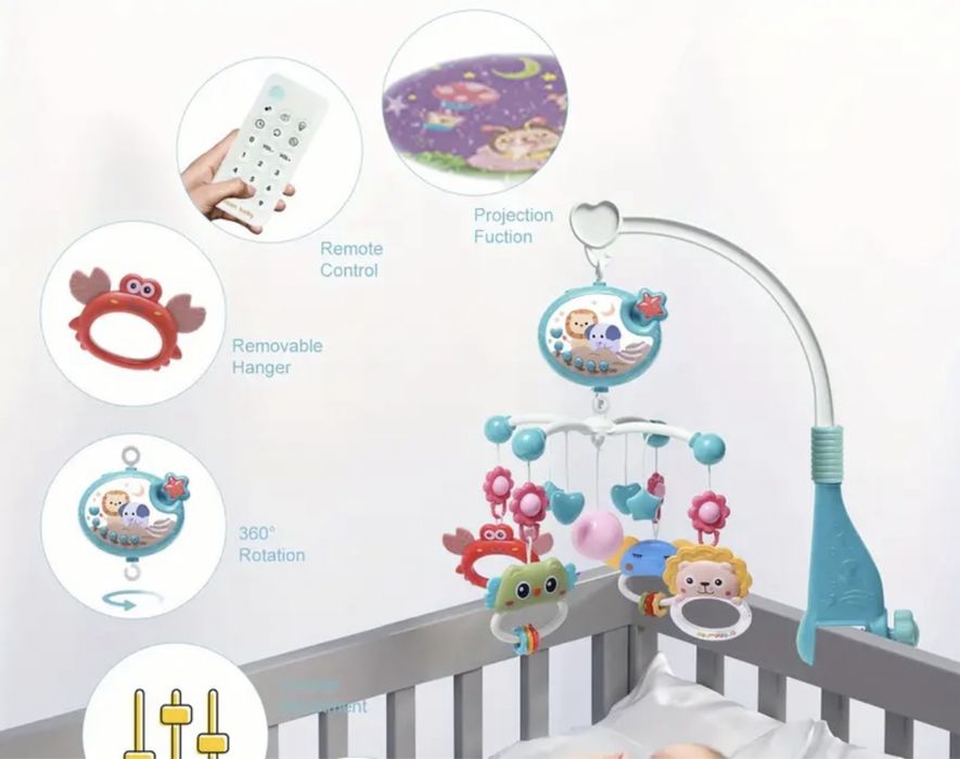 Musical mobile for baby bed/Centro de Música para Berço