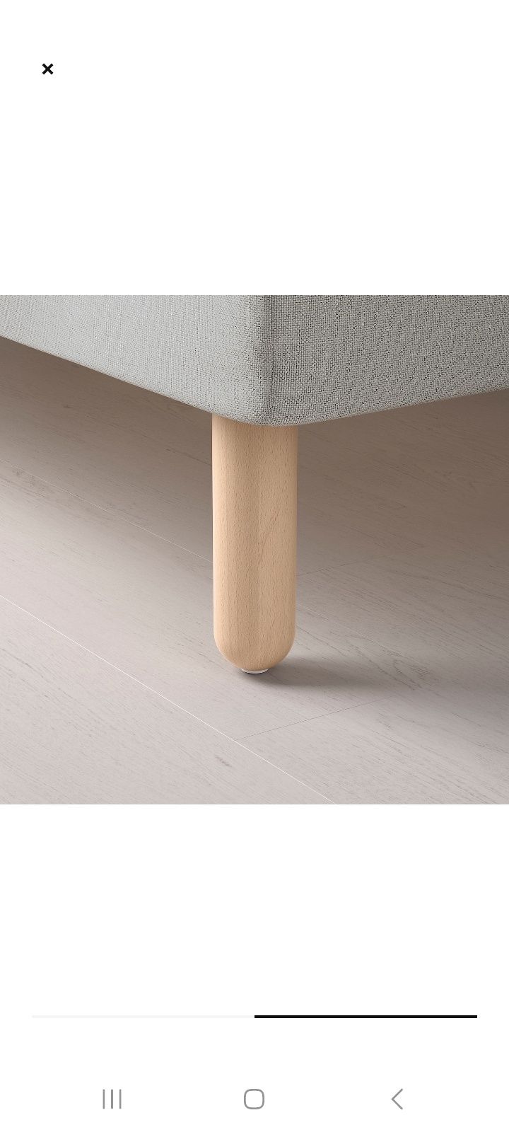 BÅTSFJORD Ikea nogi brzoza 20cm