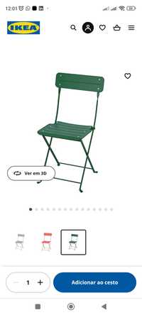 Cadeira metálica Ikea Sundso