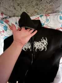 full zip hoodies black
