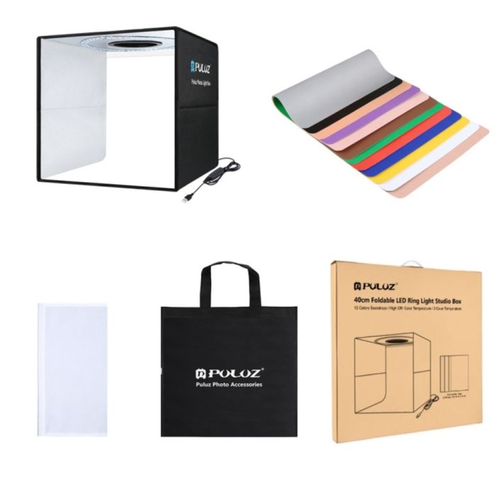 Фотобокс  40СМ з кільцевою лампою PULUZ PU5041B