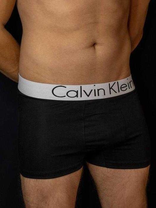 Набір чорних трусів Calvin Klein серія White. Мужские боксеры/трусы