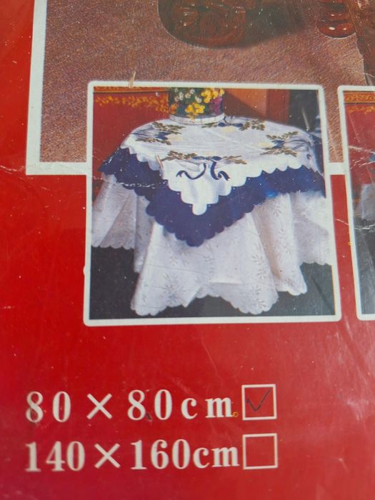 Obrus świąteczny wigilijny bożonarodzeniowy 80x80