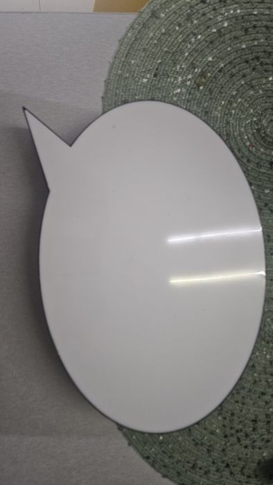 Świecącą chmurka dymek ozdoba pokojowa na baterie, zawieszana, gadżet