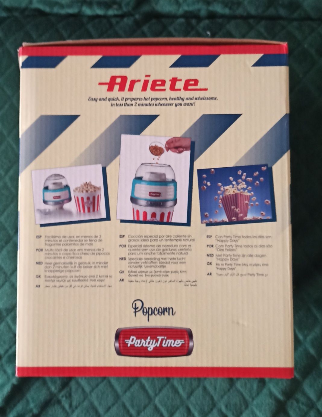 Urządzenie maszynka do popcornu Ariege XL. Nowe