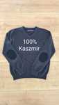 Sweter męski. 100% Kaszmir. Czarny. Rozmiar L / XL