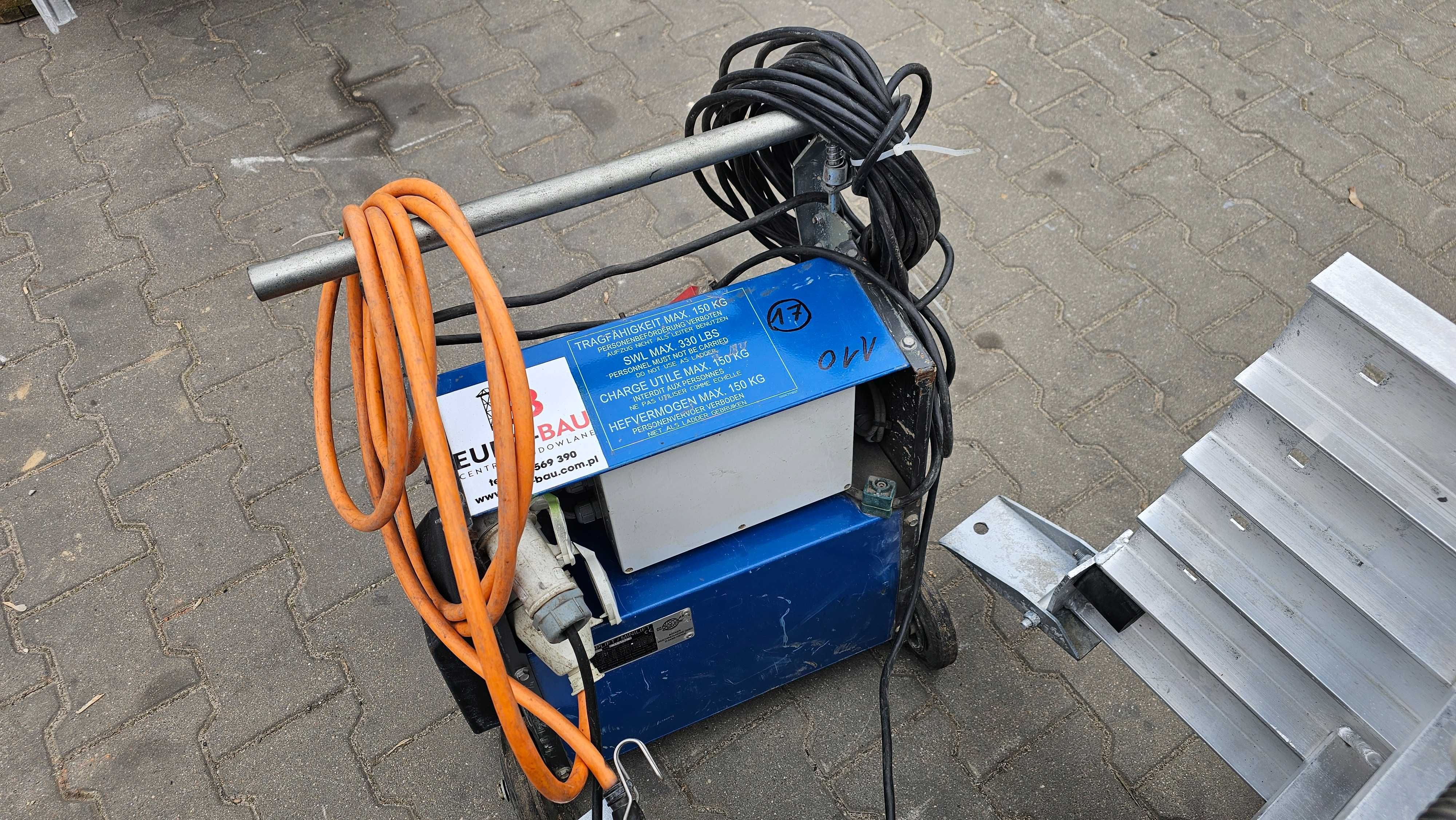 Winda drabina dekarska Bocker TopLift 12-22m wciągarka dachowa Nr110