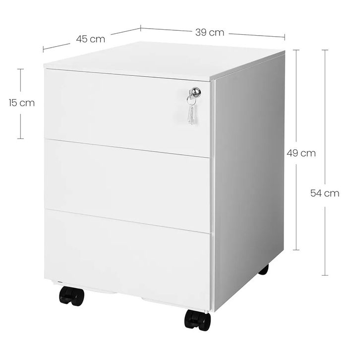 Metalowa szafka na kółkach