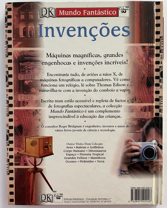 Invenções de DK Mundo Fantástico. Abre os teus olhos e descobre o Mundo