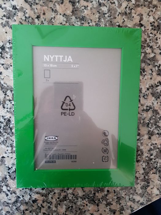 Moldura IKEA NYTTJA - Pack 2 - Verde. Novas