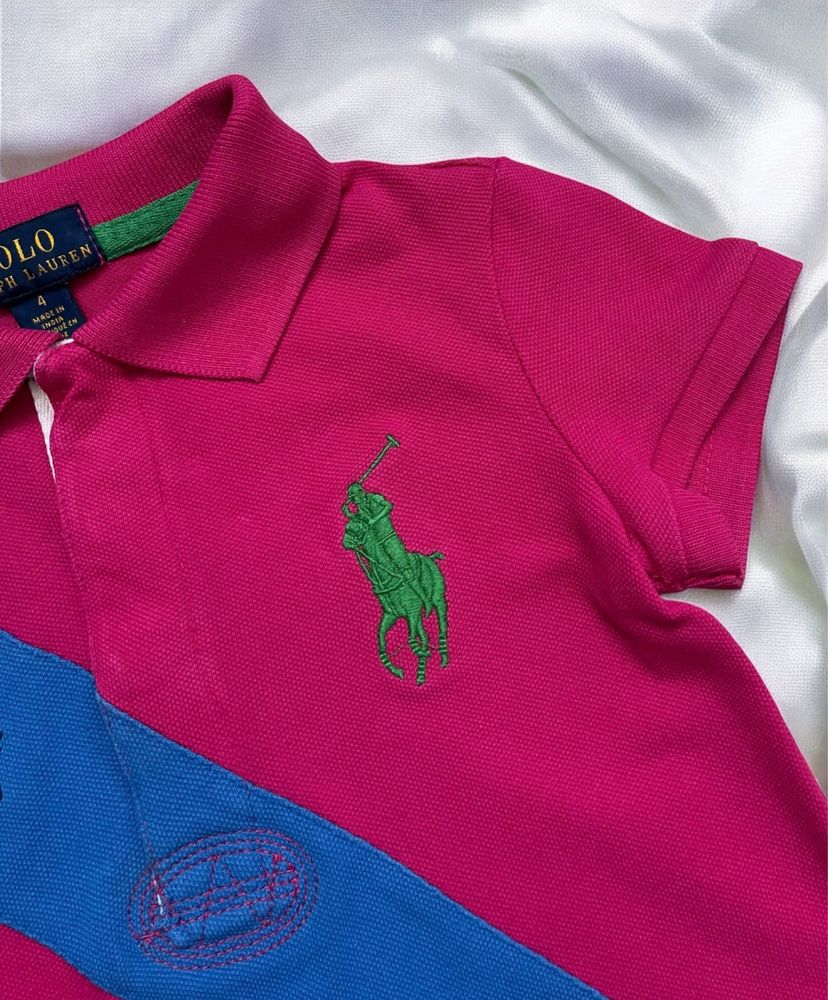 Яскрава бавовняна сукня платье Polo Ralph Lauren оригінал на 4 р