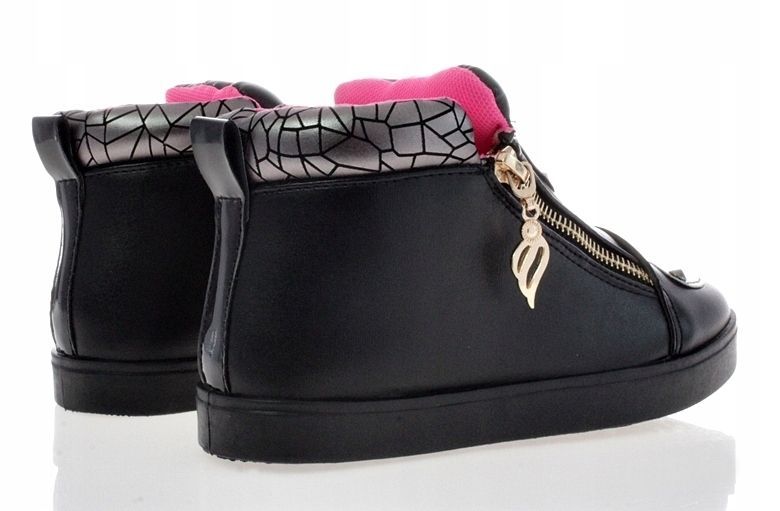 Botki Buty Spotowe Dziecięce Czarne 5071 Rozmiar: 31