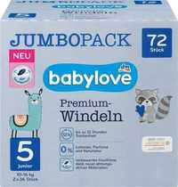 Підгузники Babylove Premium Jumbo Pack 5 Junior (10-16 кг), 72 шт