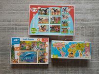 Trefl Czuczu Puzzle Zestaw 3 sztuk Mapa Świata Co robi Bing