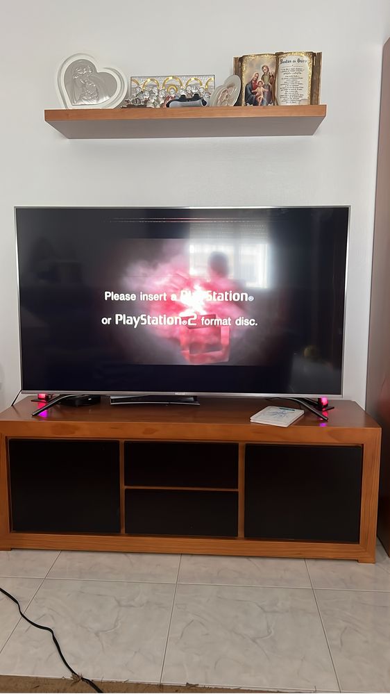 Ps2 com volante e pedais