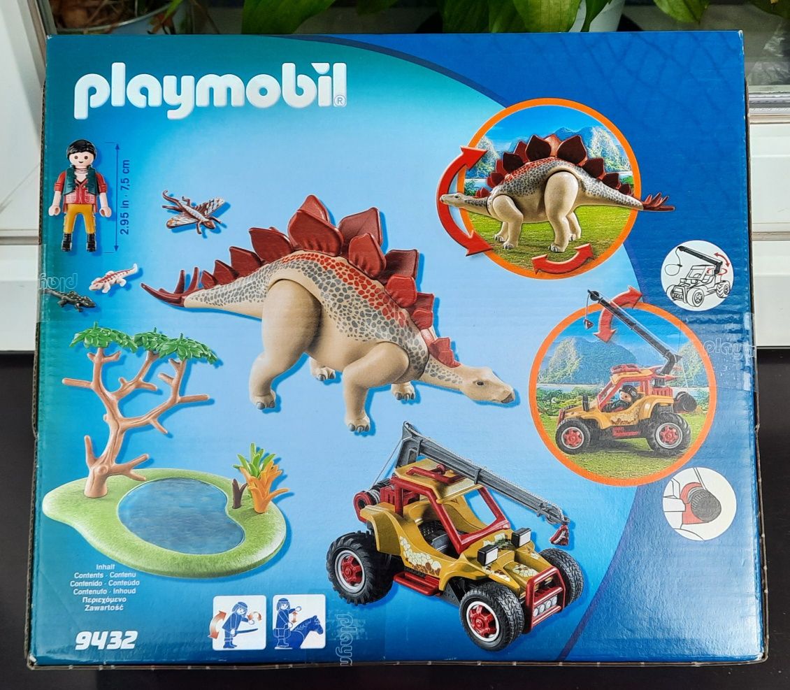 Playmobil Dinos 9432 Playmobil 9432 Dinozaur Stegozaur Pojazd Badawczy