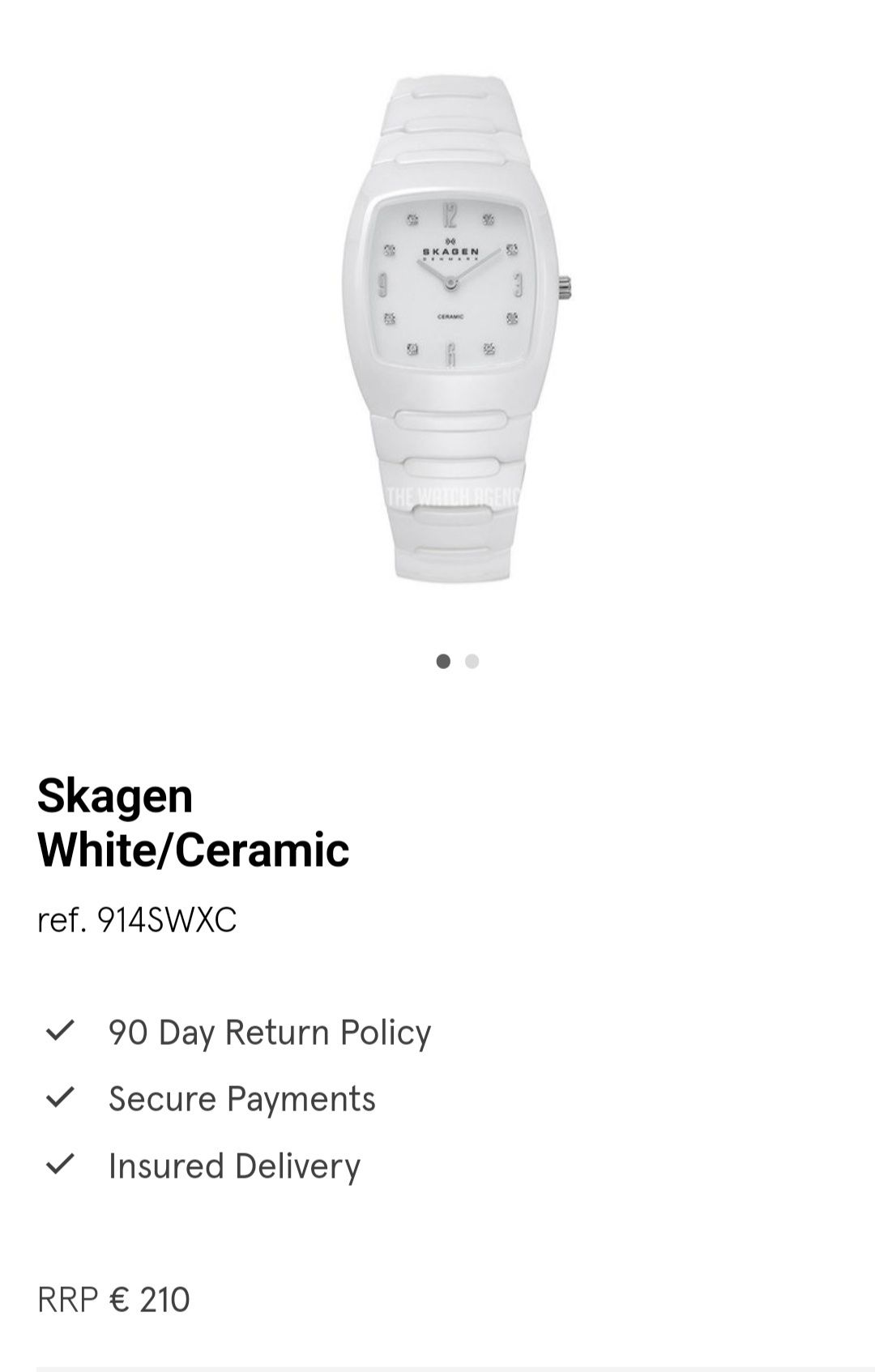 Skagen Swarovski женские часы годиник жіночий ремешок керамика браслет