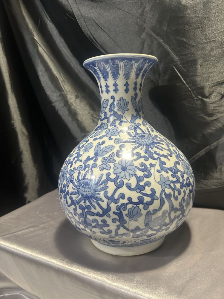 Porcelanowy dzban deko. blue and white Chińska porcelana eksportowa
