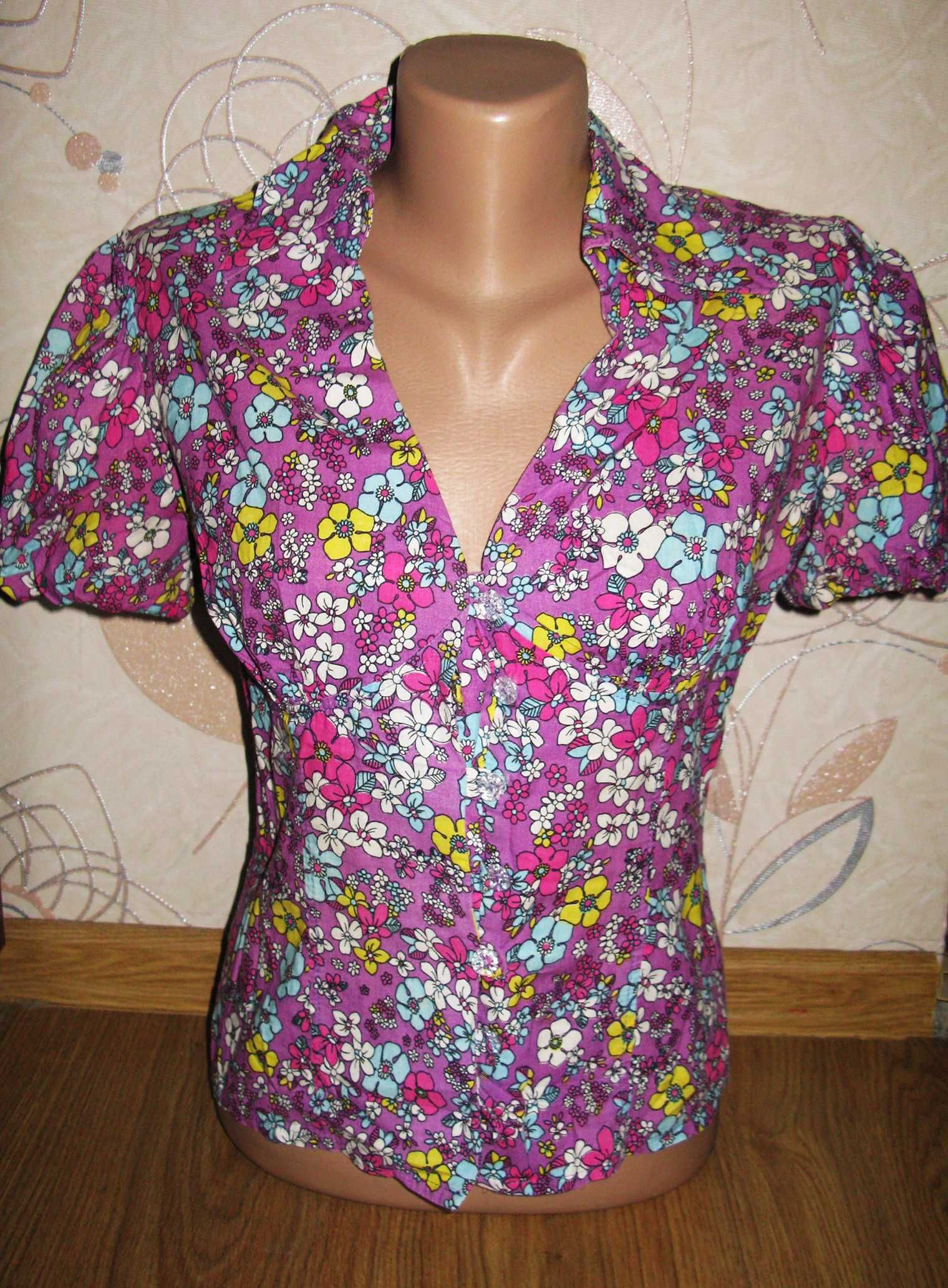Блуза рубашка летняя хлопок