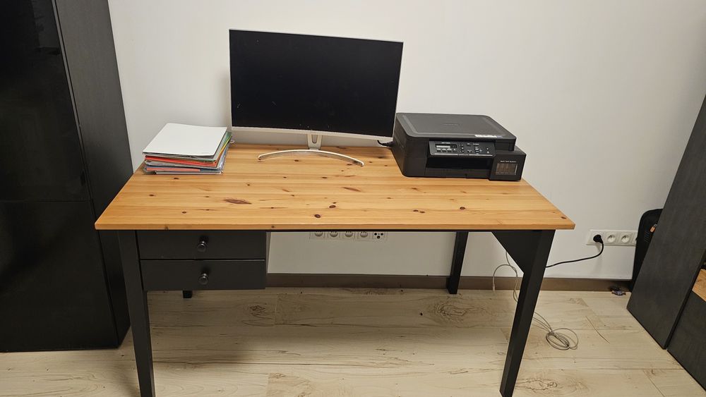 Biurko ikea czarne