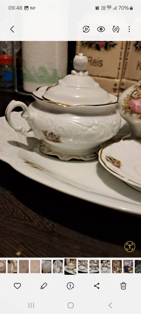 Serwis  kawowy. Porcelana.