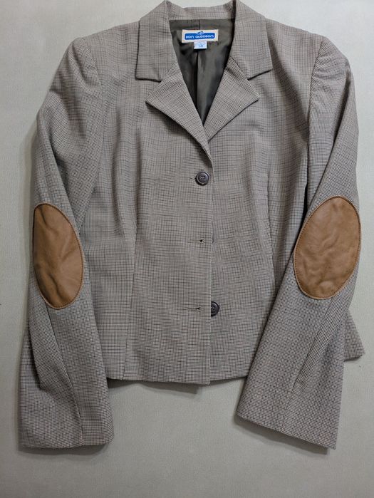 Blazer xadrez castanho