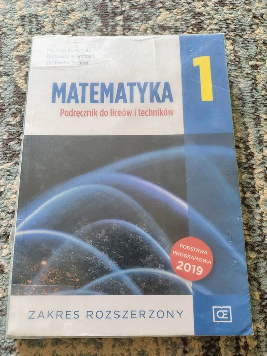 Matematyka 1 Podręcznik zakres rozszerzony - Nowa Era 2019