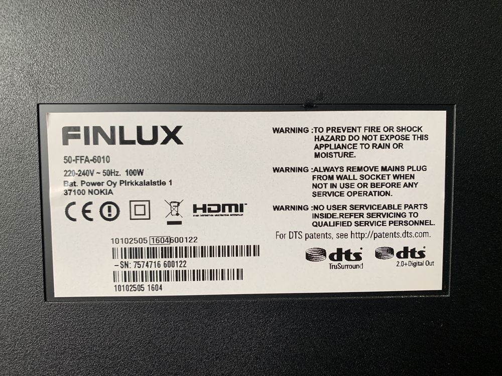 Телевізор Finlux 50-FFA-6010