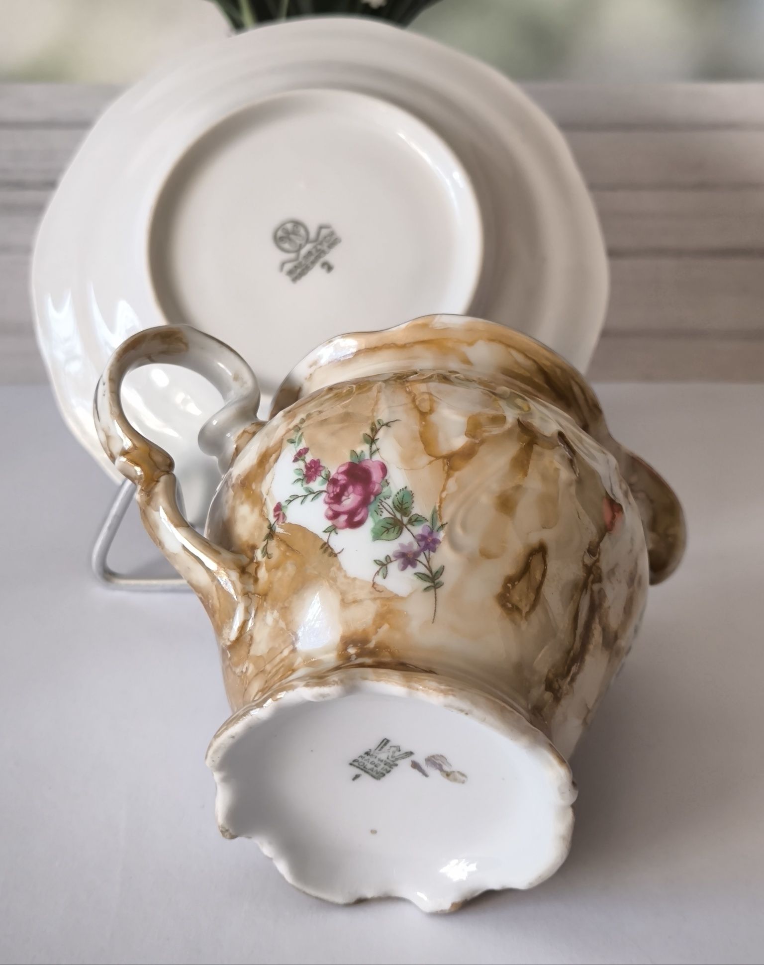 Serwis do kawy Wałbrzych Wawel piękna stara porcelana