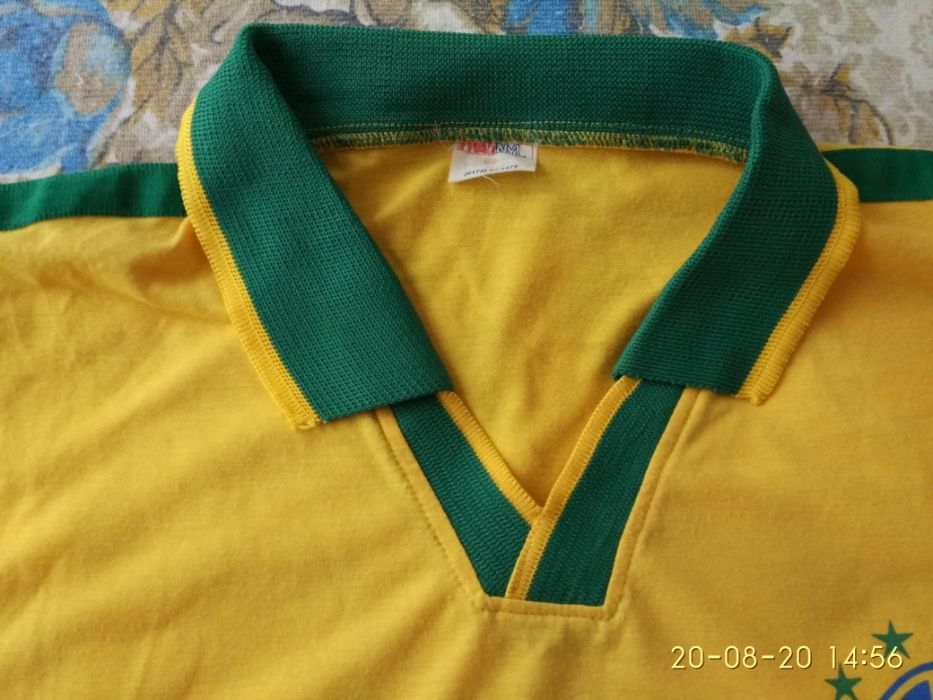 Camisola com gola Selecção Brasil