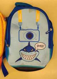 Plecak do przedszkola dla przedszkolaka rekin Nikon niebieski