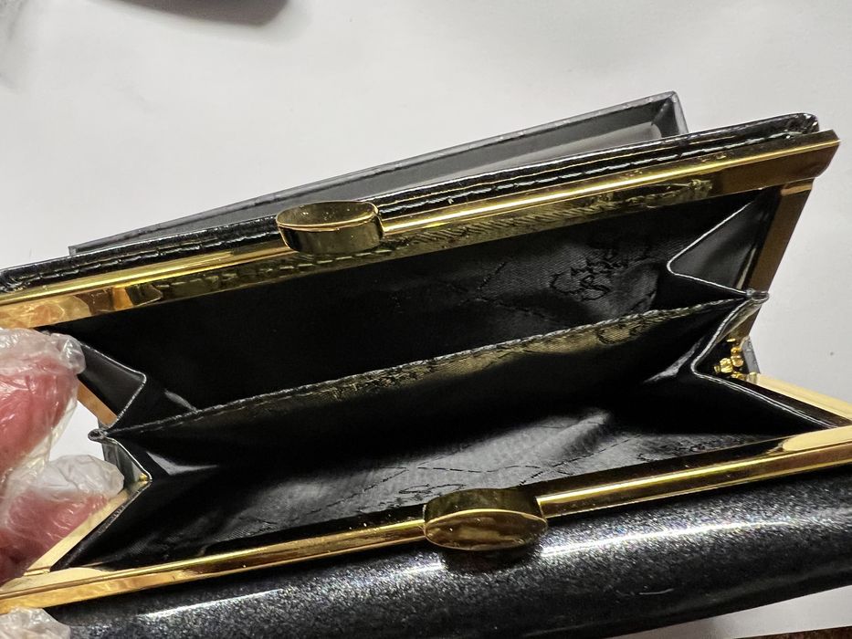 Portfel skórzany nowy 13cm/ 8 cm