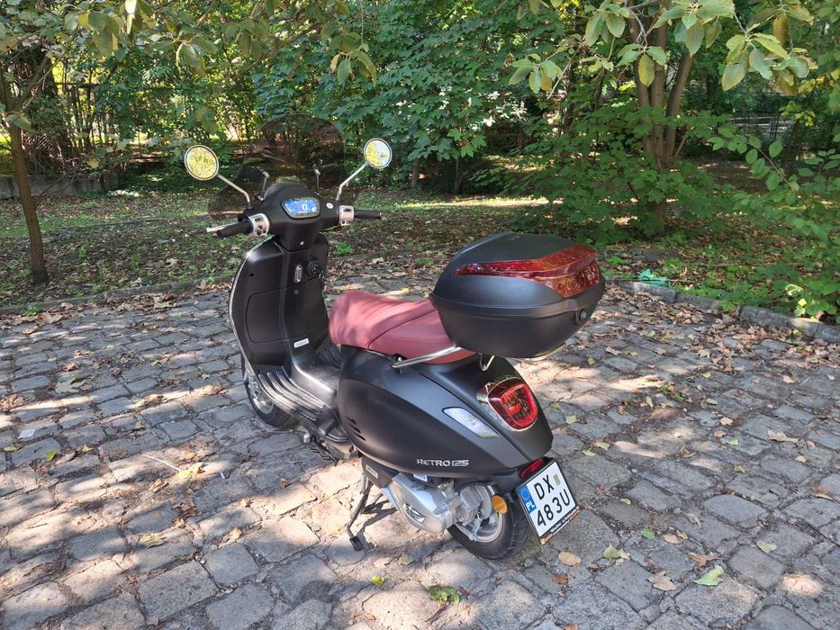 Skuter romet retro 125 rok prod. 2024 rej. 2025 vespa 300 km przebiegu