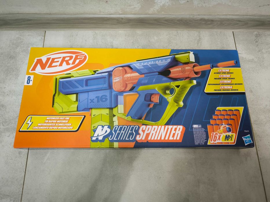 Hasbro Nerf N Series - Wyrzutnia Sprinter Blaster + strzałki F8625