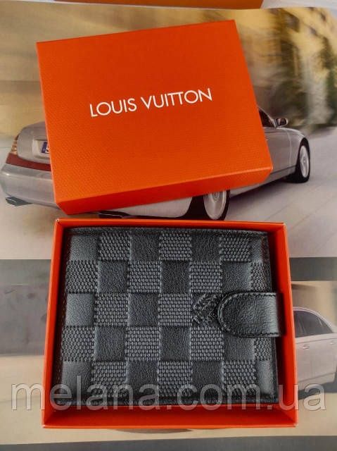 Кожаный мужской кошелек Louis Vuitton Луи Витон гаманець чоловічий