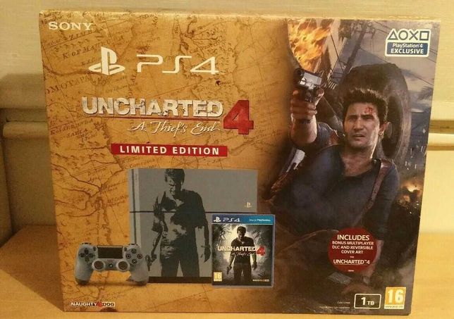 Uncharted consola PS4 nova selada