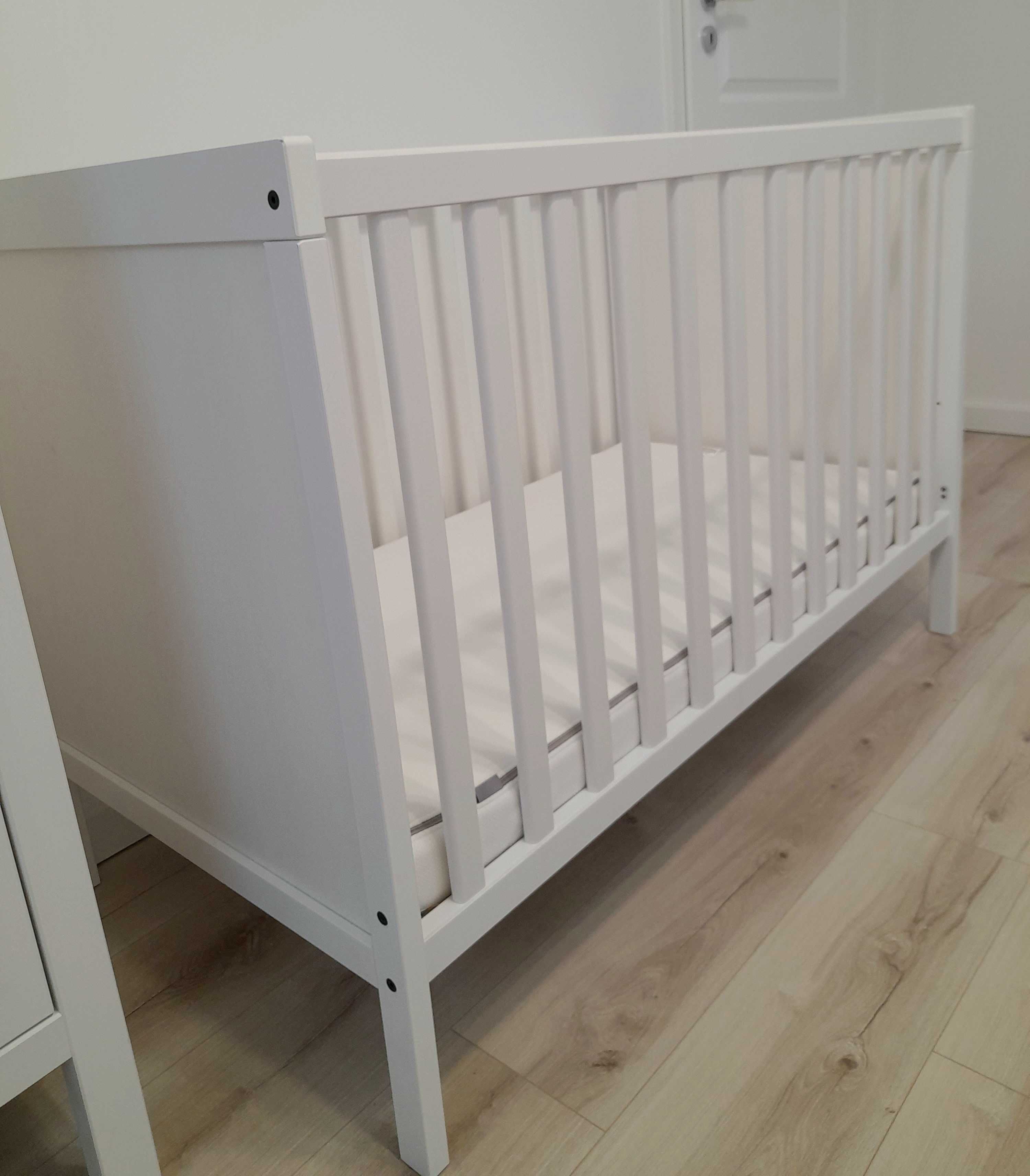 Łóżeczko IKEA SUNDVIK + materac