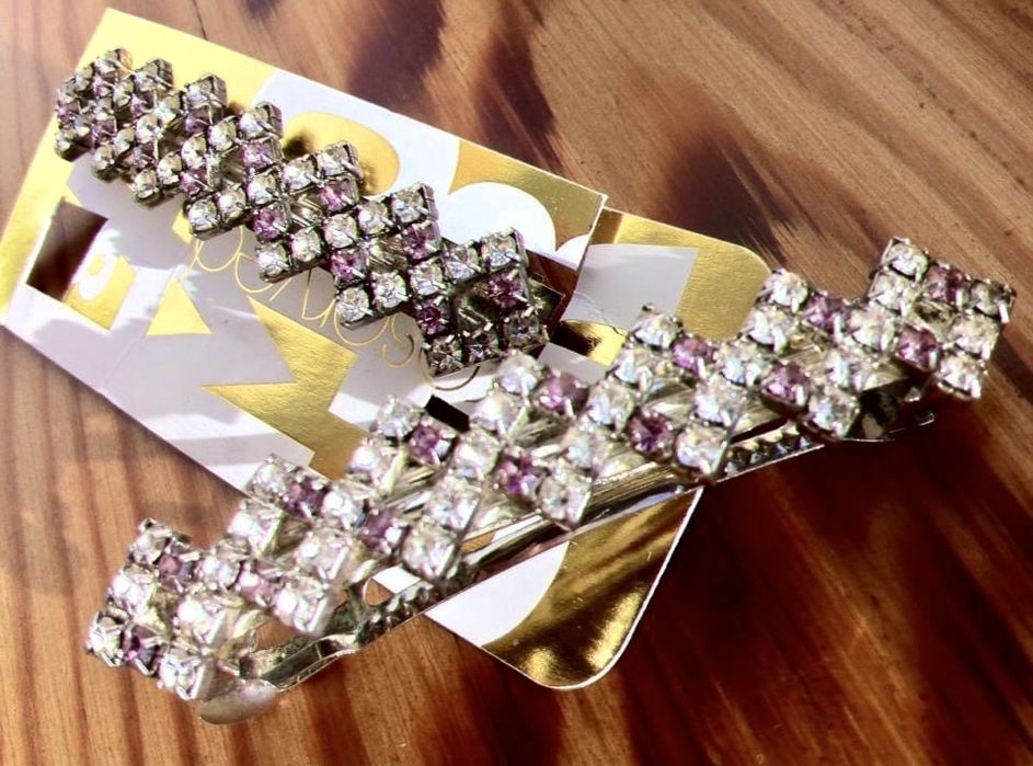 Пара заколок-автомат для свадебной прически невесты.Заколки. Украшения