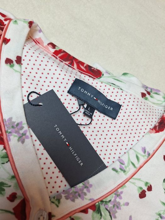 Komplet Piżama Tommy Hilfiger Kwiaty L  Nowa z Metkami