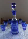 Karafka kobalt Vintage