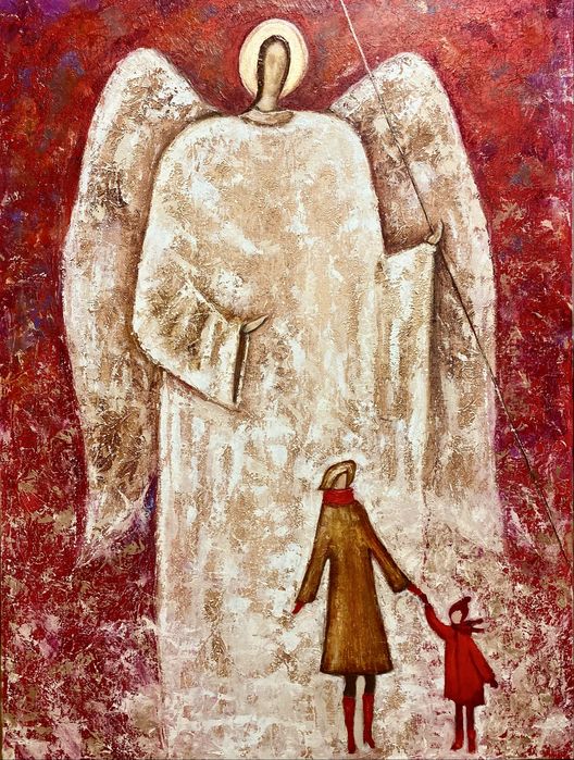 Картина маслом. Ангел Охоронець.