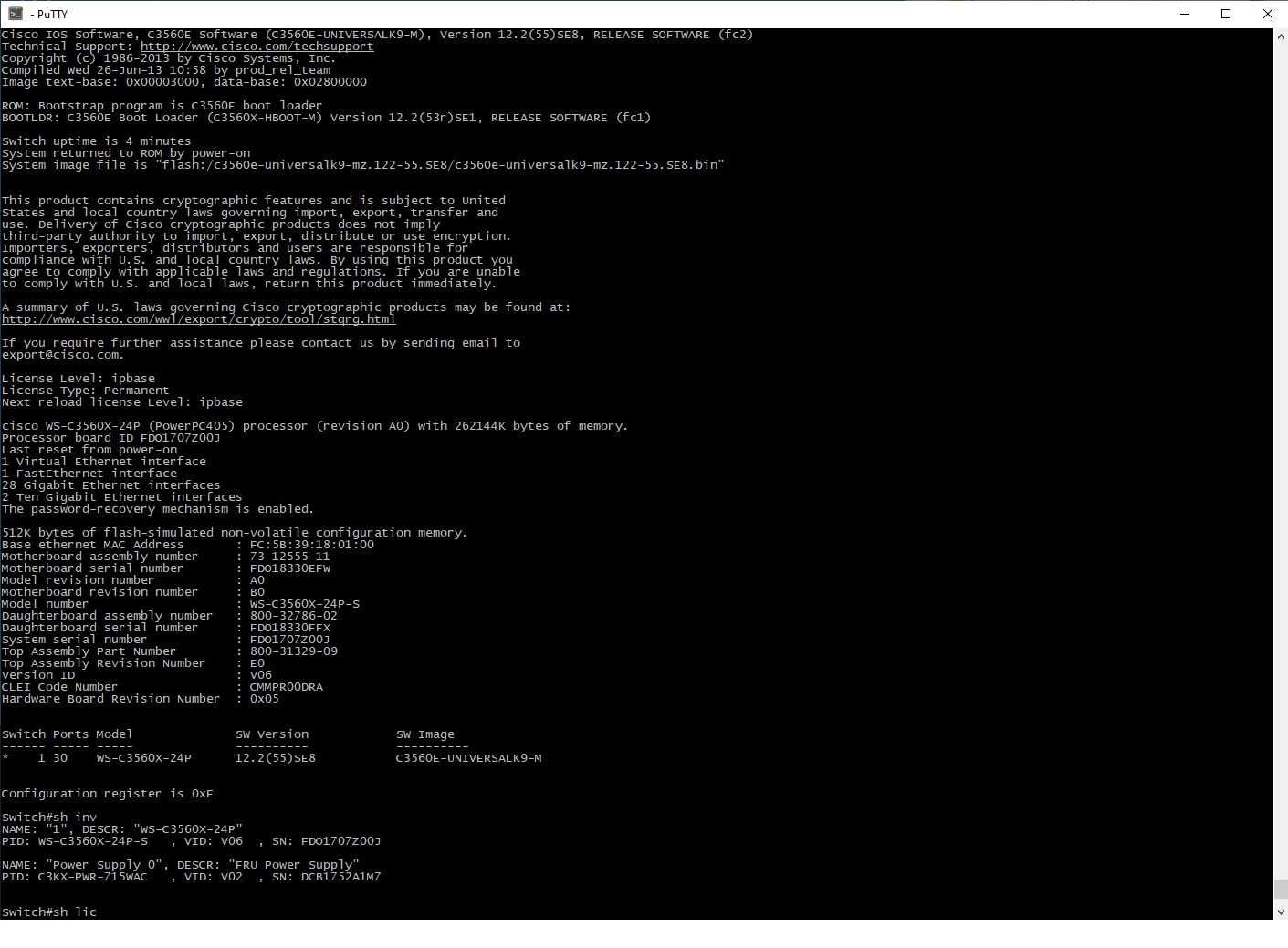 Гигабитный 24PoE коммутатор Cisco WS-C3560X-24P-S безнал/гарантия